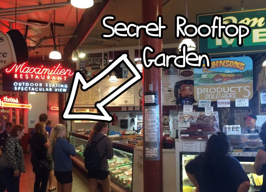 Directions to pike place market's secret free rooftop garden