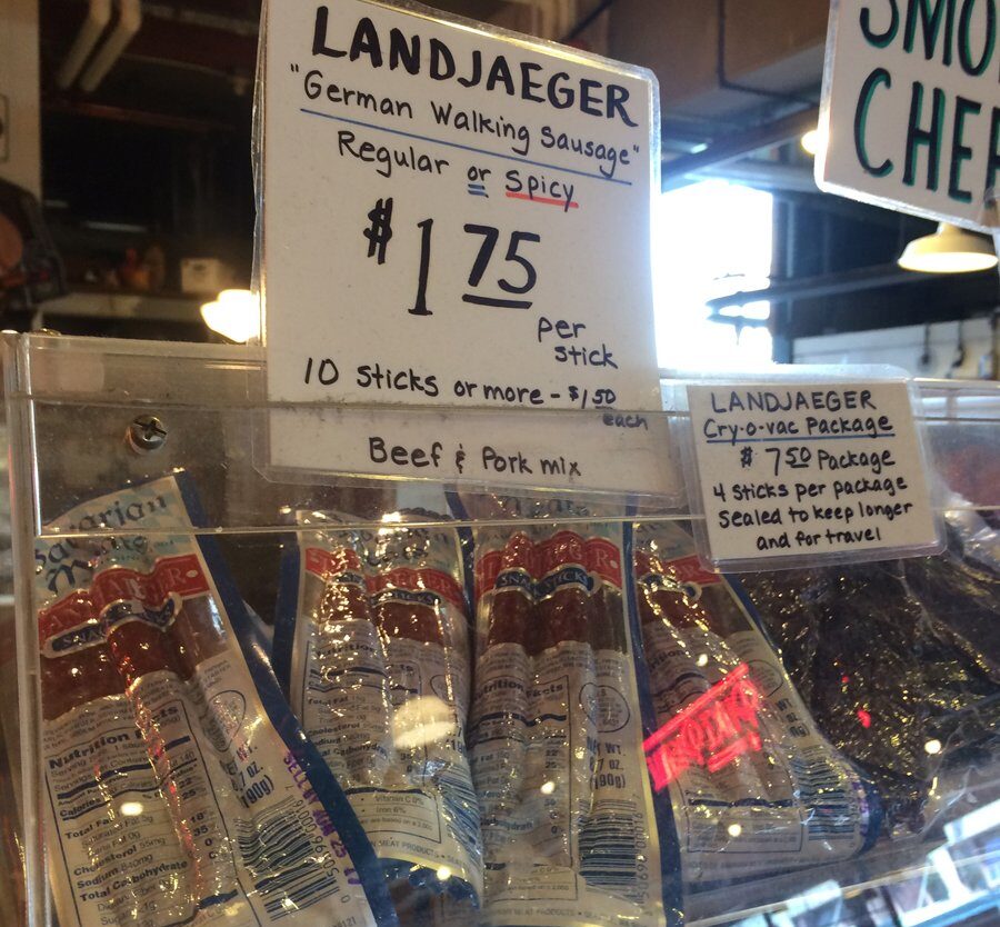 Beef jerky at the market