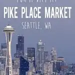 What to pack for a day visiting pike place market in seattle, wa