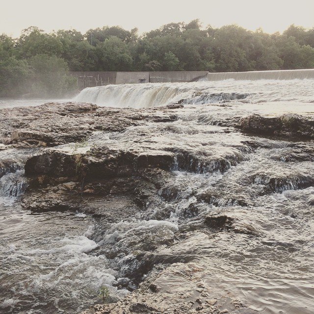 Grand falls after heavy rain.