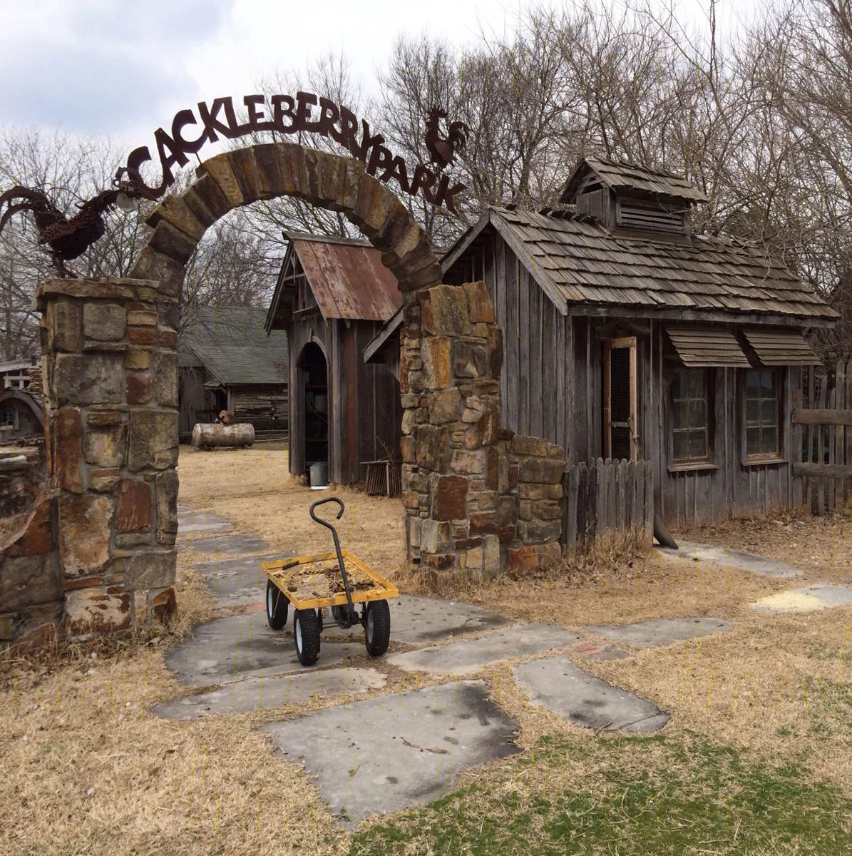 A chicken coop at red oak ii