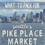 What to pack for a day visiting pike place market in seattle, wa