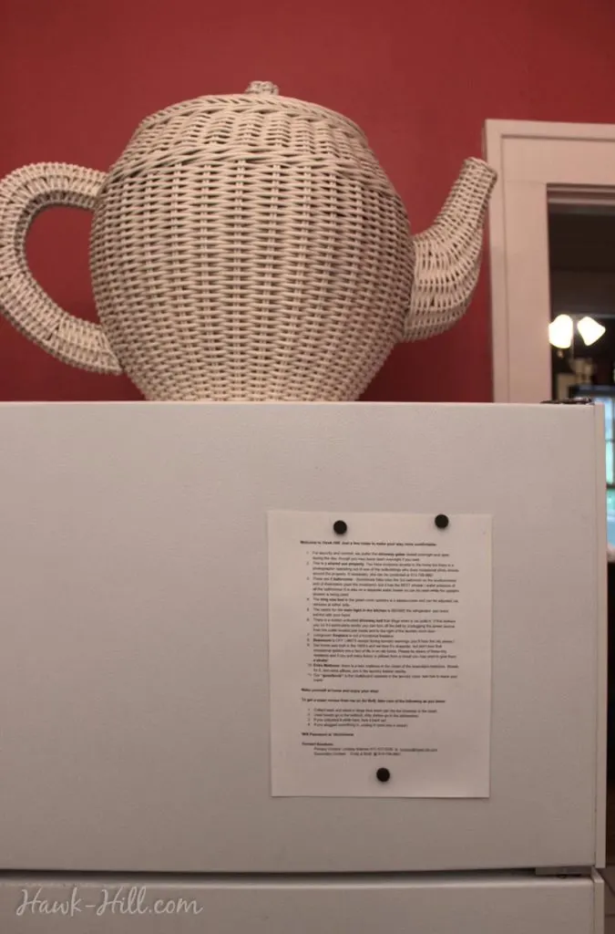 Answers to frequently asked questions are posted in the kitchen of my airbnb