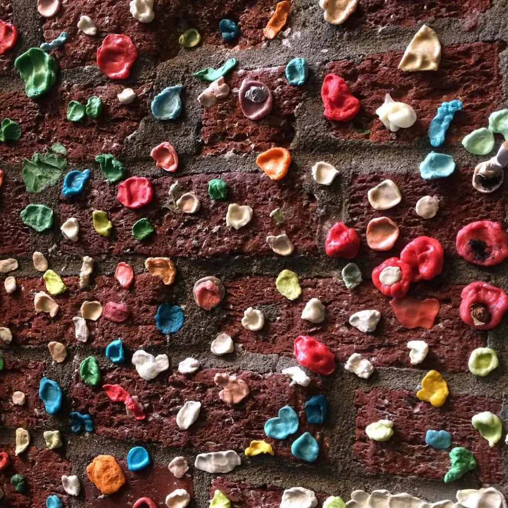 Pike place's iconic gum wall regenerating after its annual cleaning