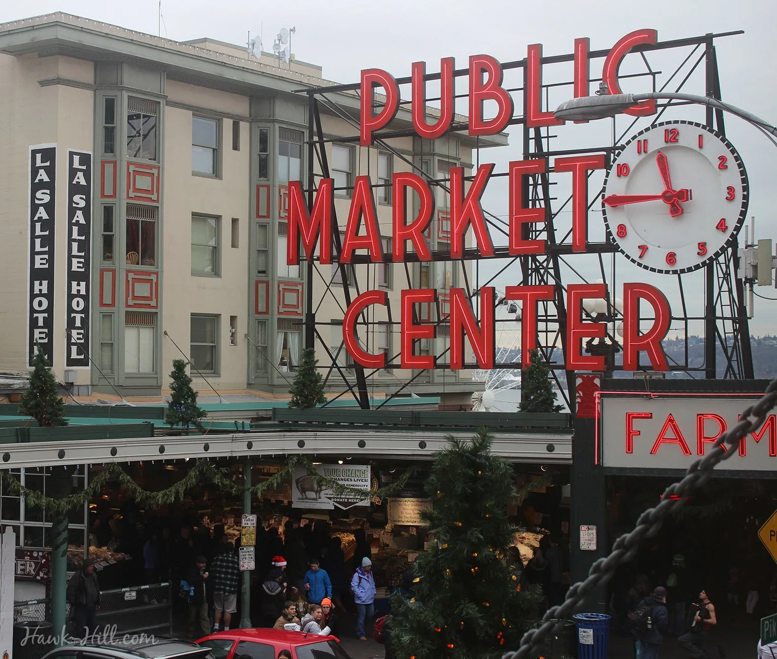 This secret overlook of the market entrance is a great place to frame a wide angle lifestyle photo