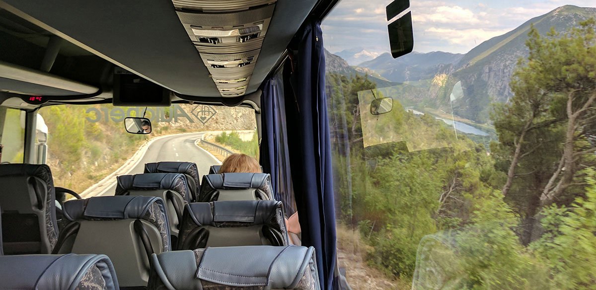 View from a bus in bosnia.
