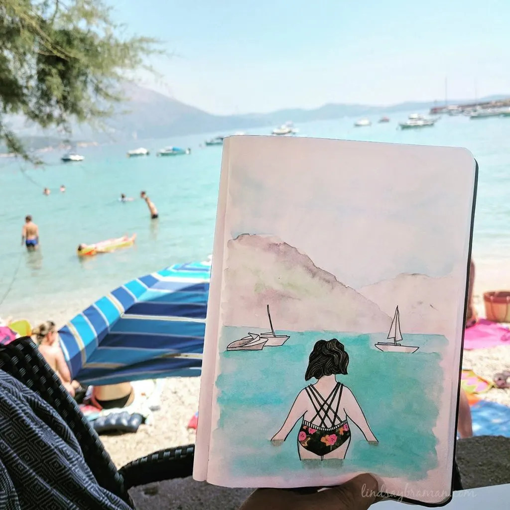 A travel journal entry from my first solo beach trip.