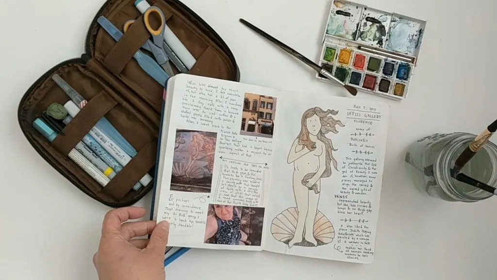 Lb travel art journal video still 4