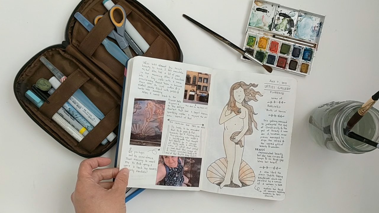 A few art supplies are essential for solo travel