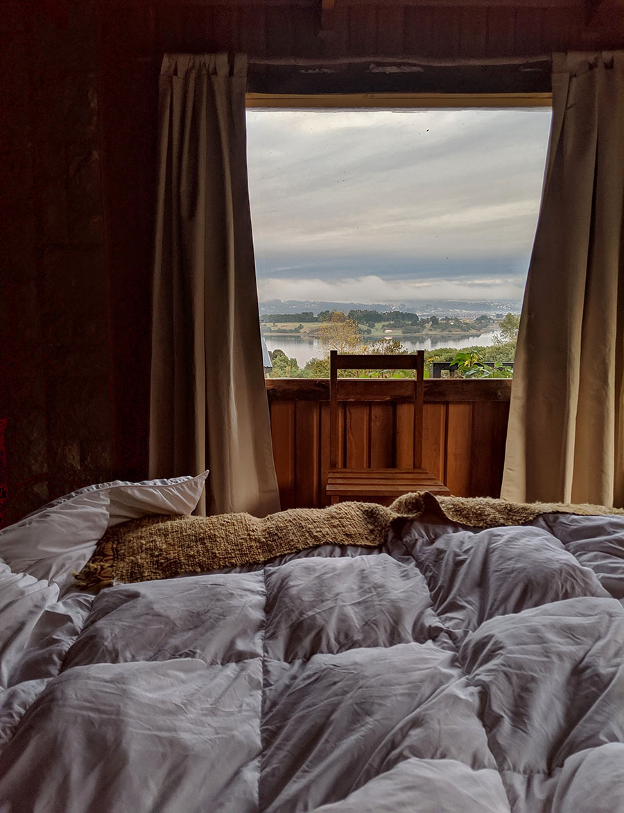 This short term rental property has bare bones, basic style, but thanks to a great view and quality linens, the stay was magical.