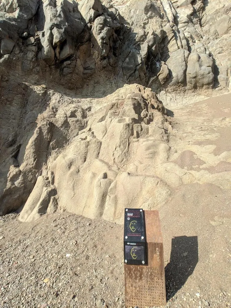 The cliffs at the cuevas de anzota