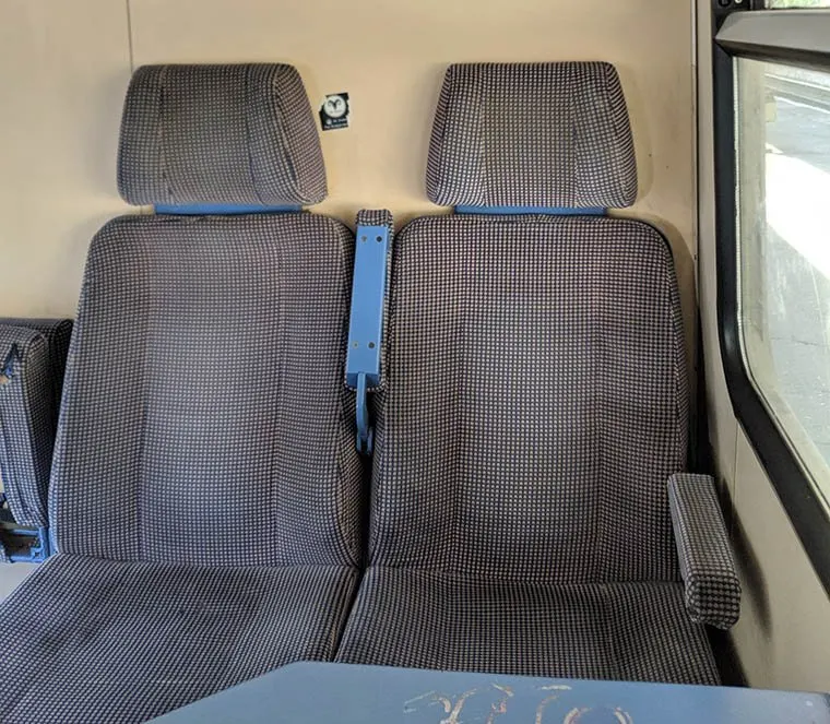 Romanian train seats