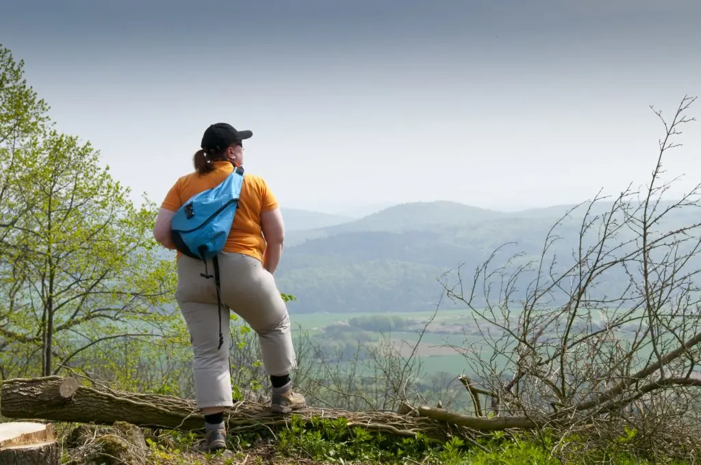 Plus size hiker