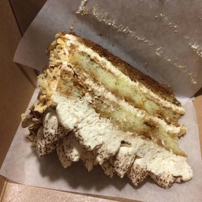 The cake from a bakery on bainbridge