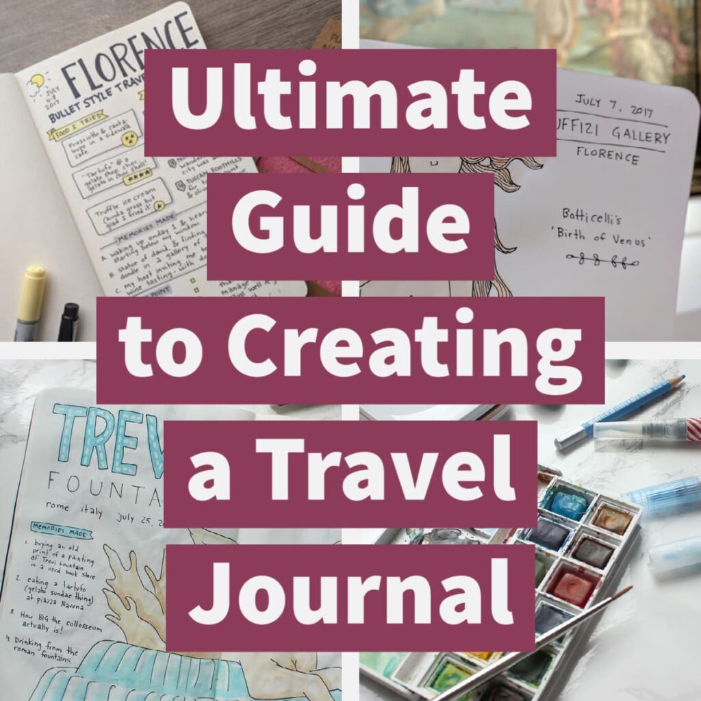 A free guide to how to create, store, pick, and pack a travel journal