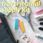 How to pack a compact kit for making an art travel journal