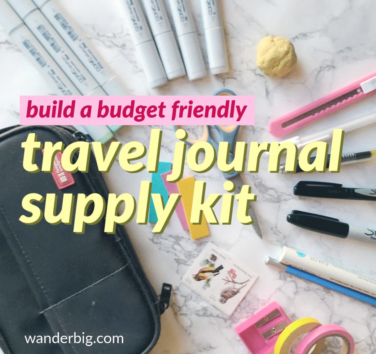 My Travel Art Journal Kit What I Carry as a Traveling Artist