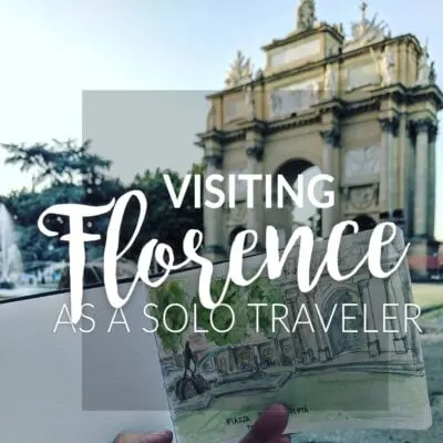 Solo travel in florence, italy