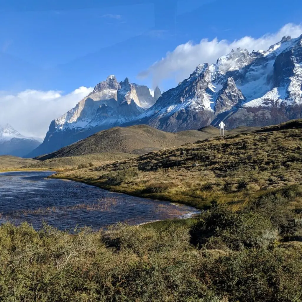 Scenic view of torres del paine