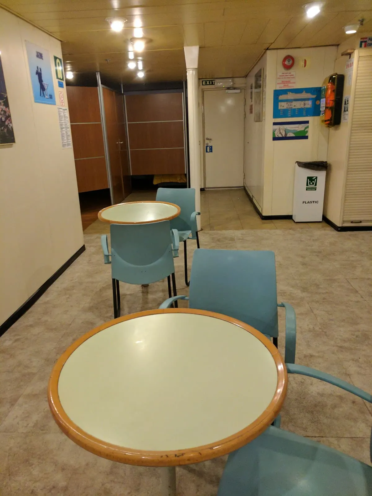 Seating aboard the ferry