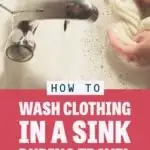 How to hand wash clothing in a sink during travel