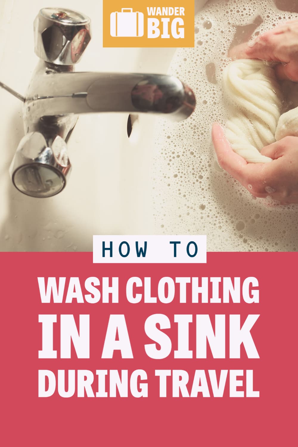 Travel Laundry How to Hand Wash Clothes in a Sink