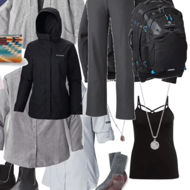 Plus size travel capsule wardrobe