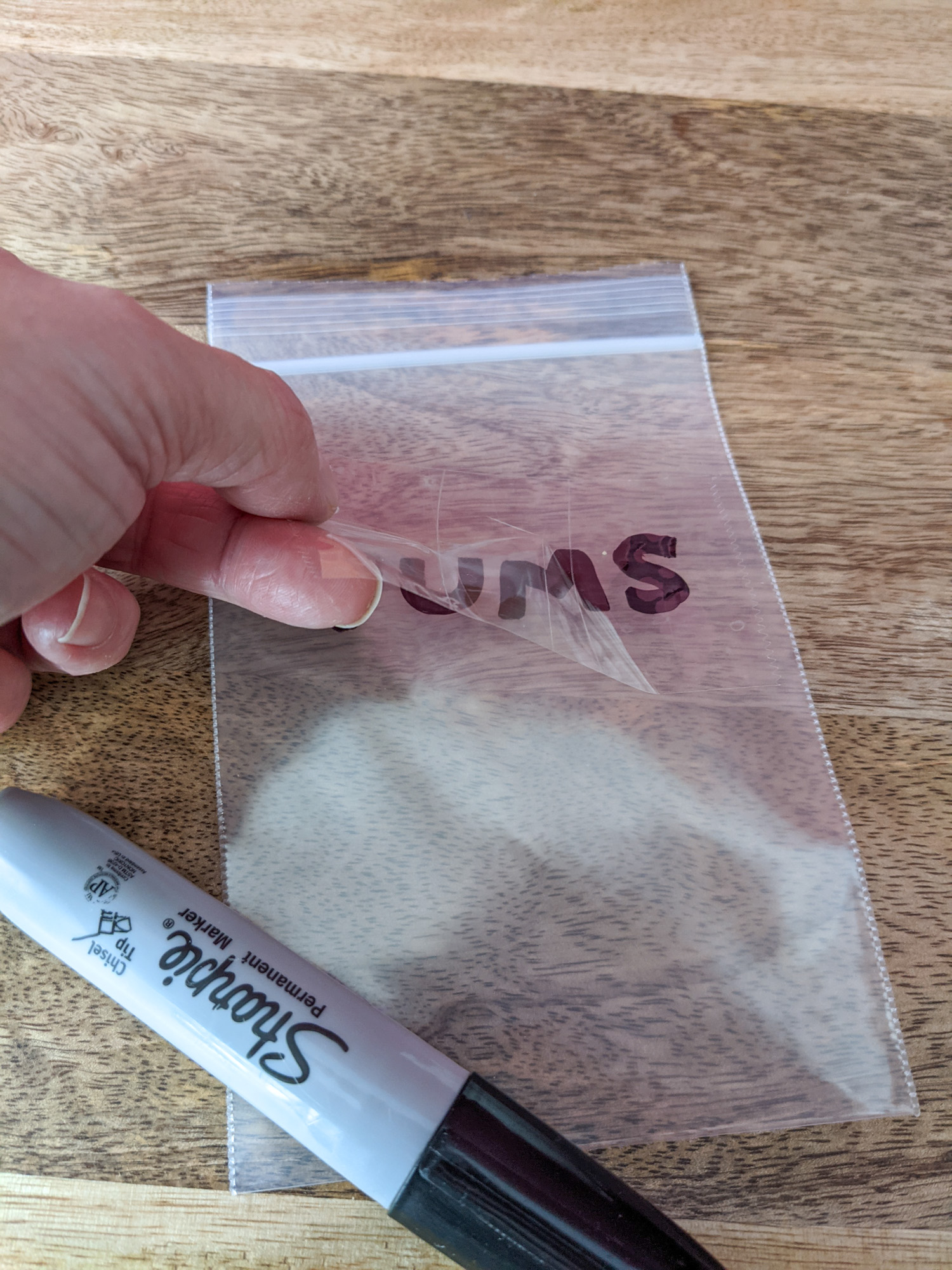 Vitamins and supplements being packaged for space saving travel packing.