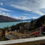 Walkways at perito moreno glacier