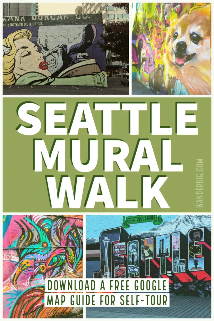 Follow this map to a self guided mural tour near pike place market