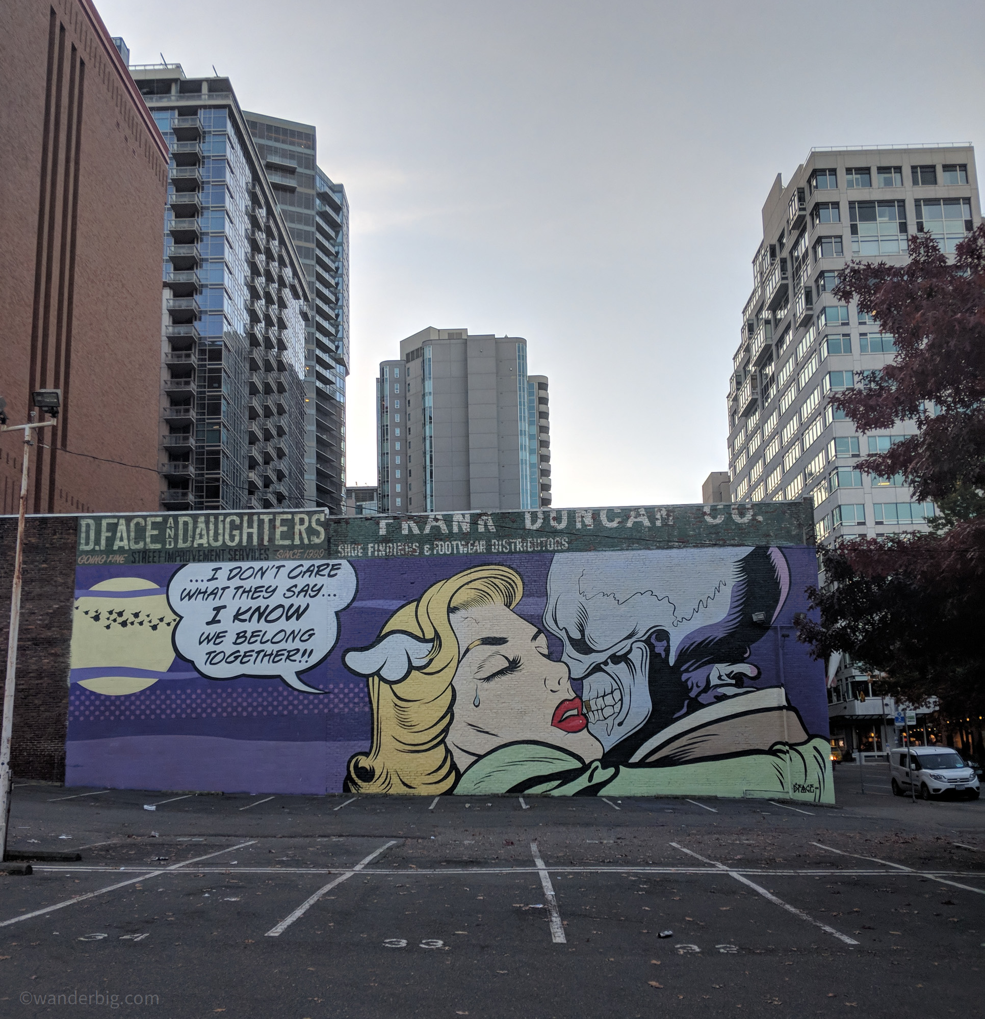 A comic inspired mural