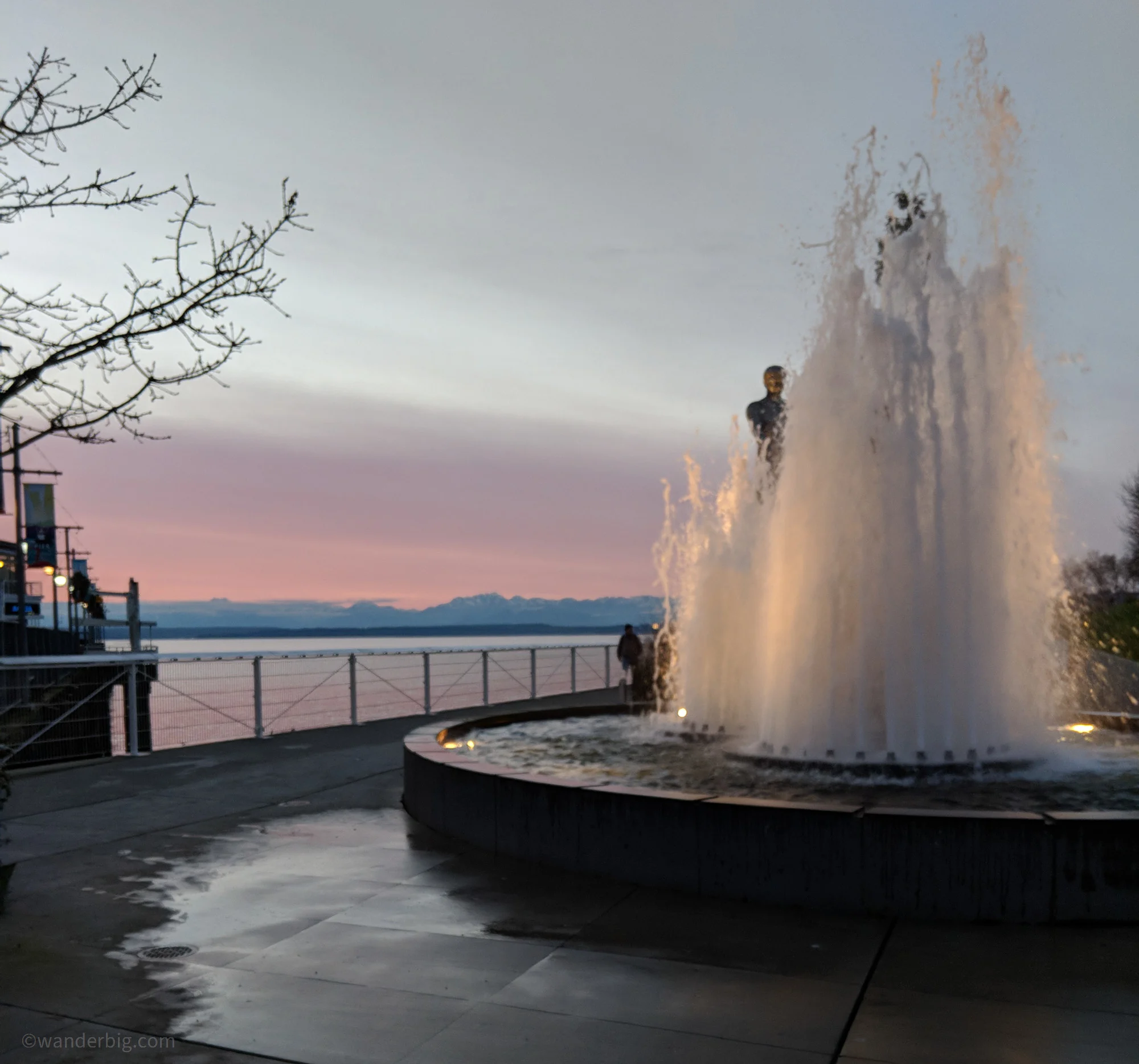 Art installation at the olympic sculpture park.