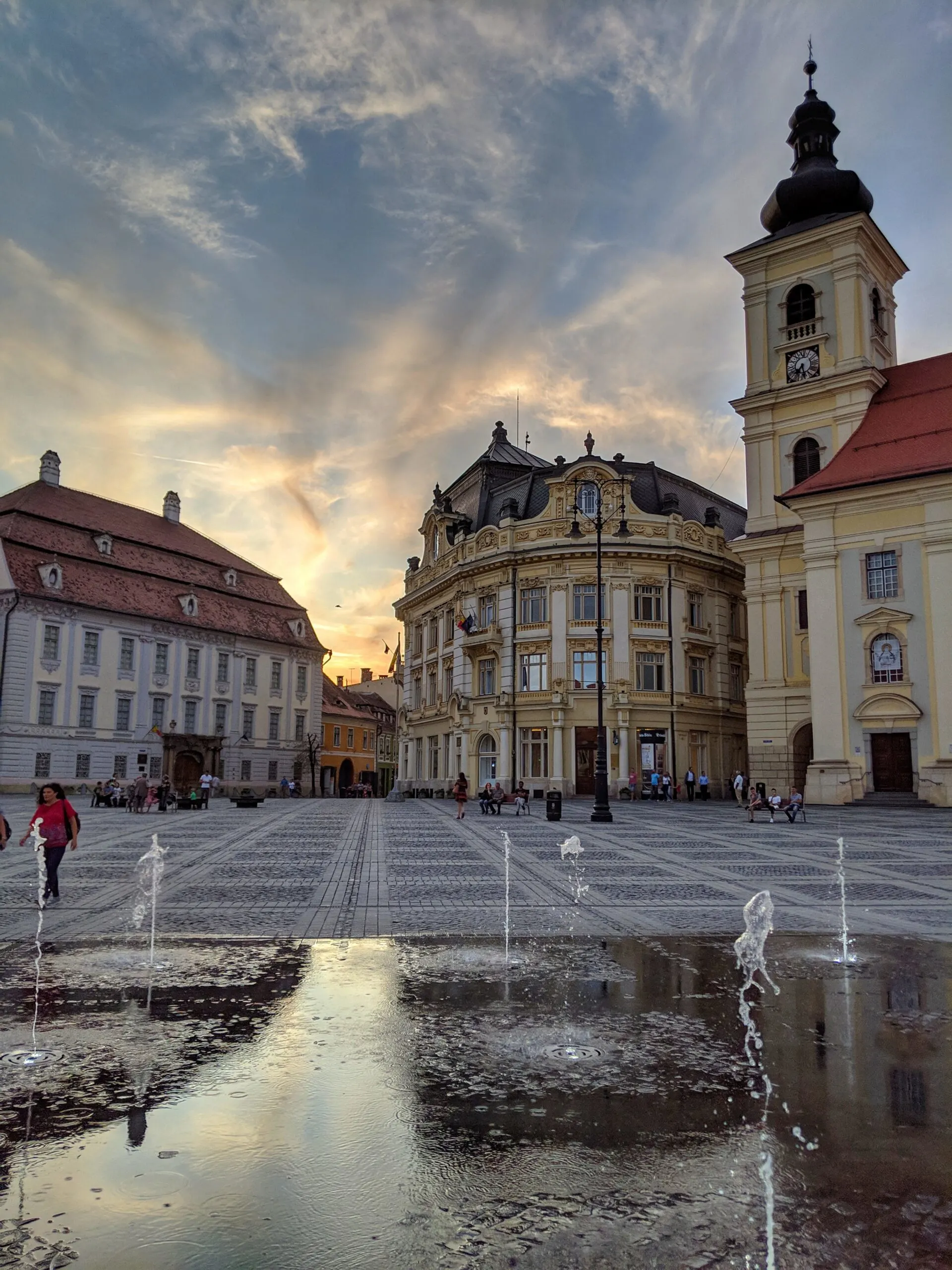 Views from the square in sibiu, romania