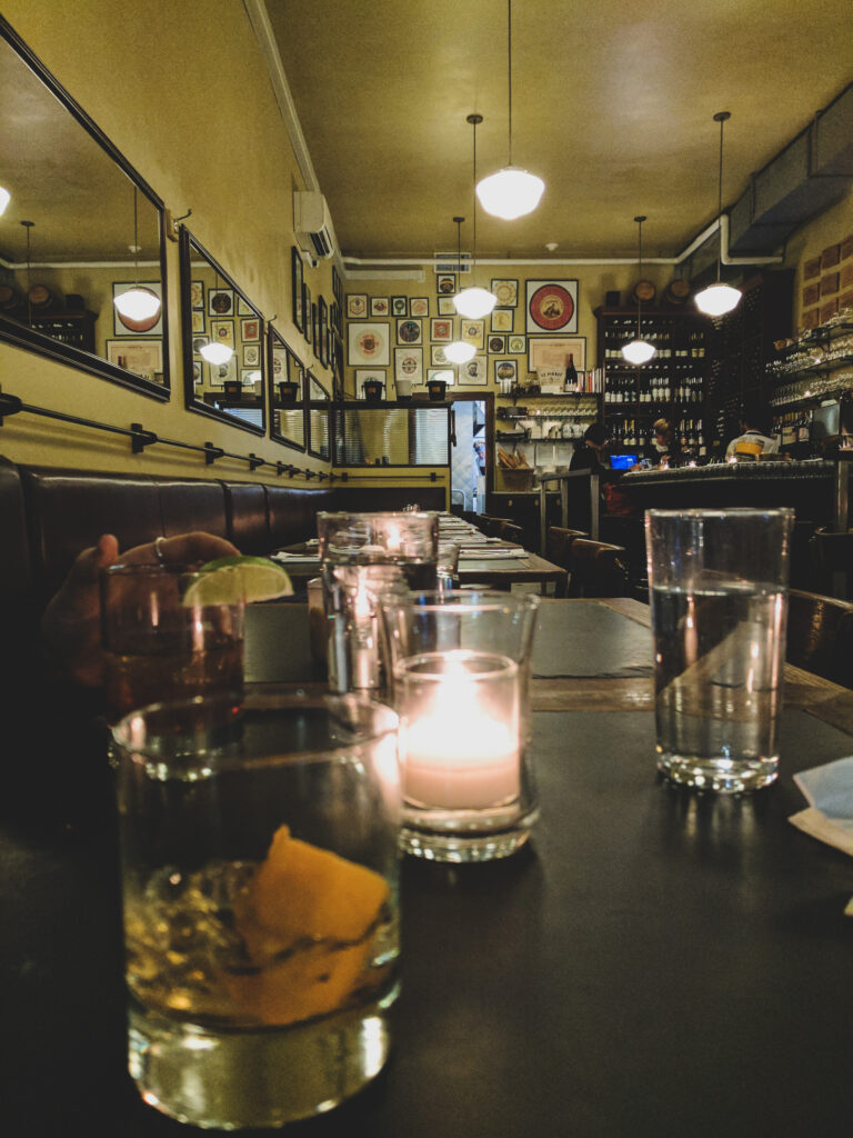 Afternoon hours at this restaurant offer the quietest.
