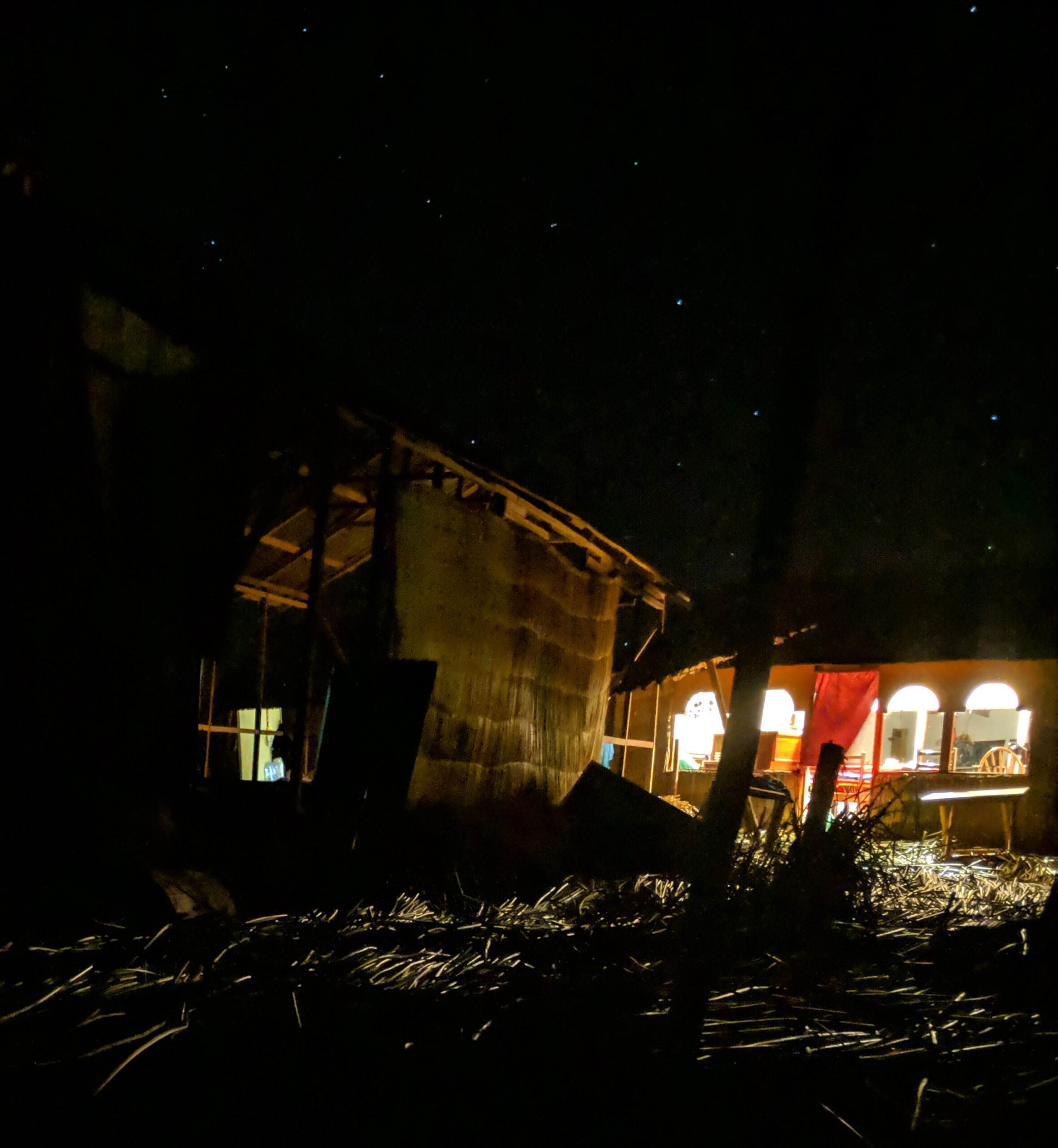 Stargazing on lake titicaca.