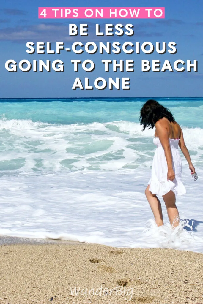 Woman walking in the surf.