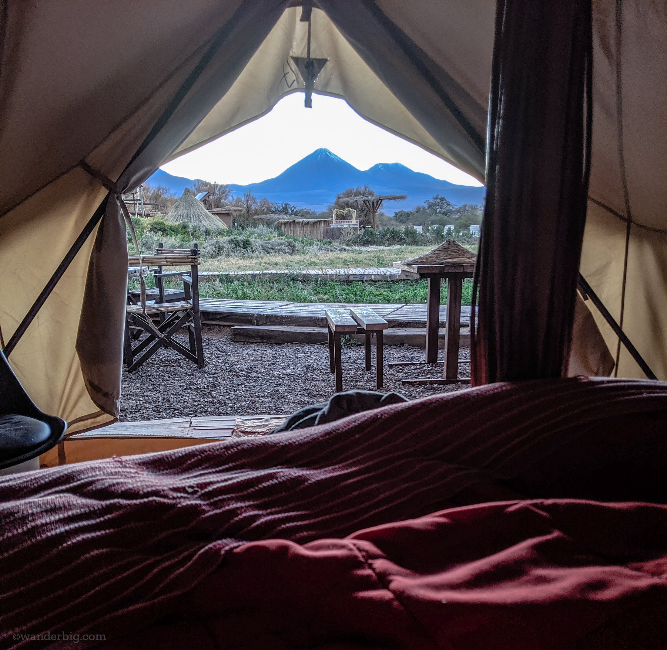 A tent in the atacama desert