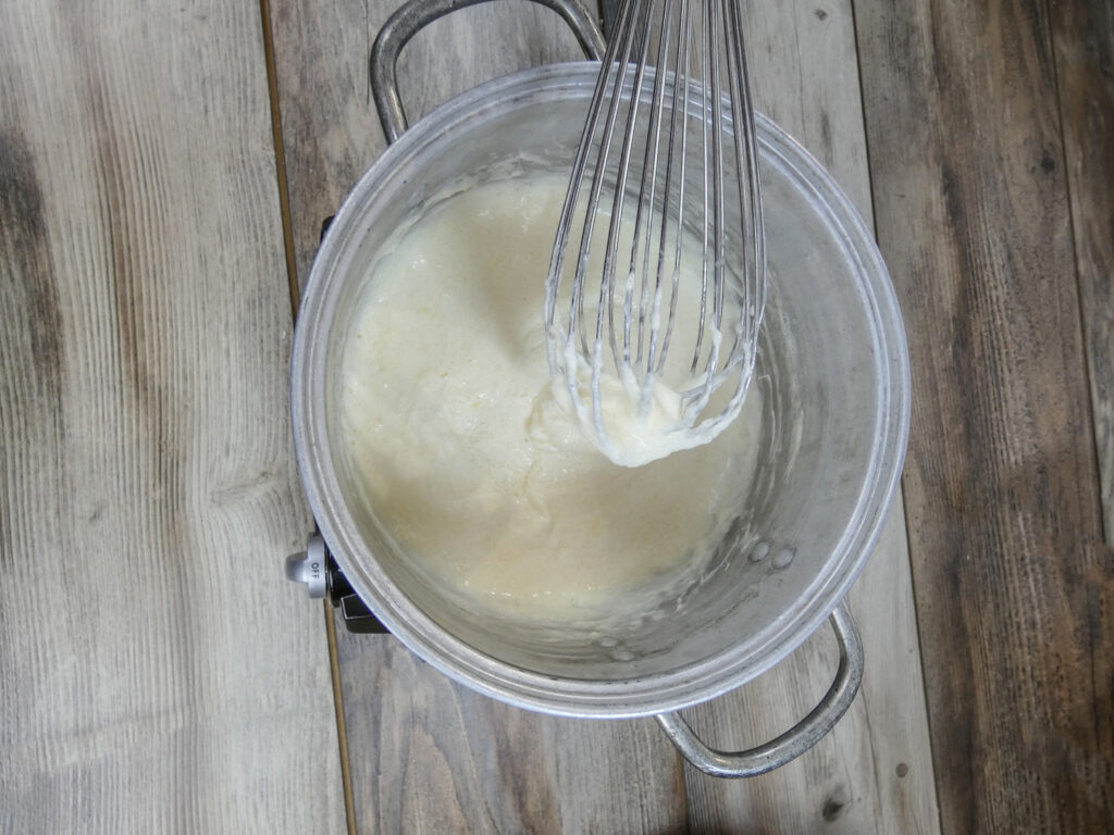 Use a whisk to help the soap evenly melt.