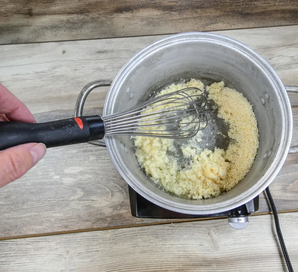 At first, the laundry detergent mixture will be tricky.