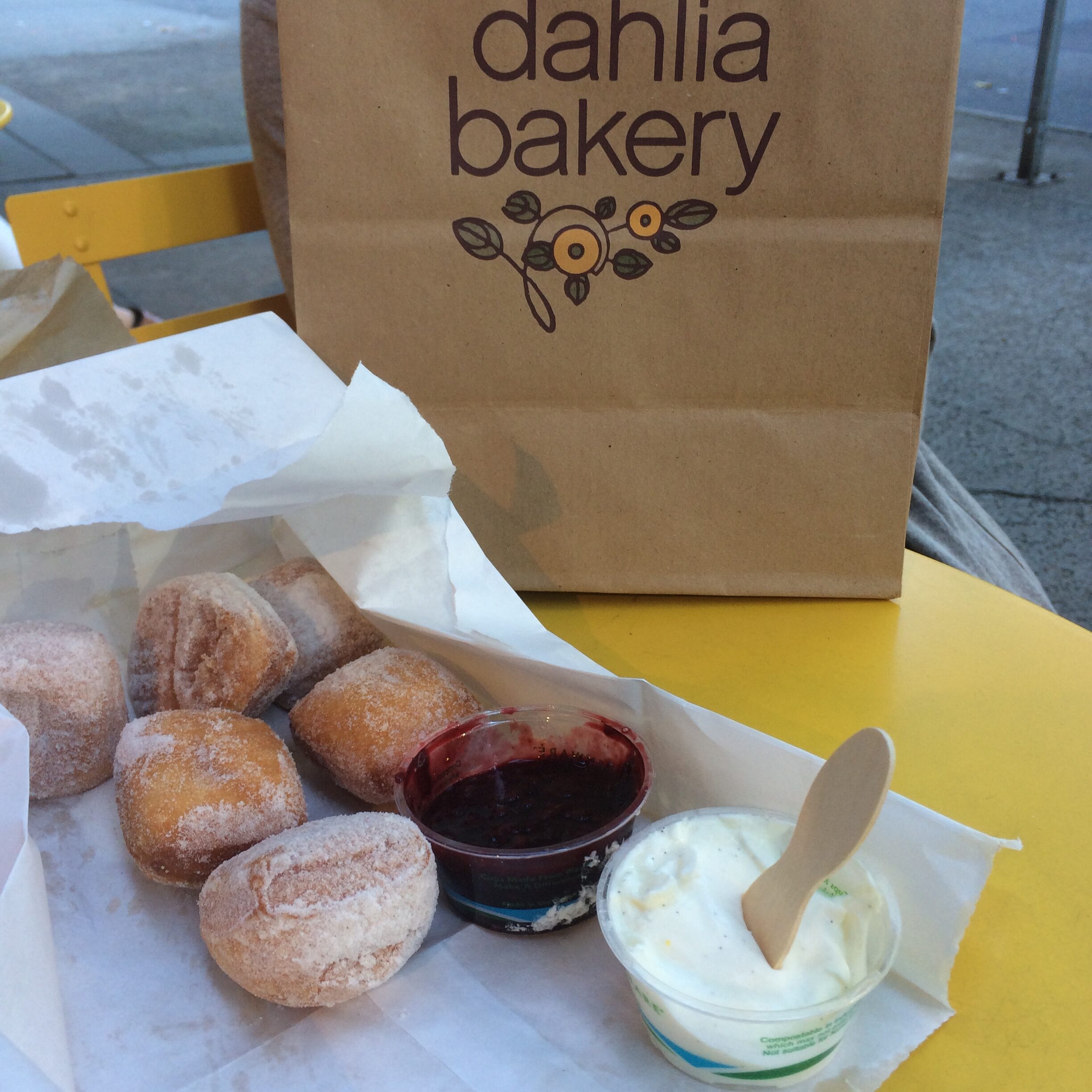 Beignets from dahlia bakery.
