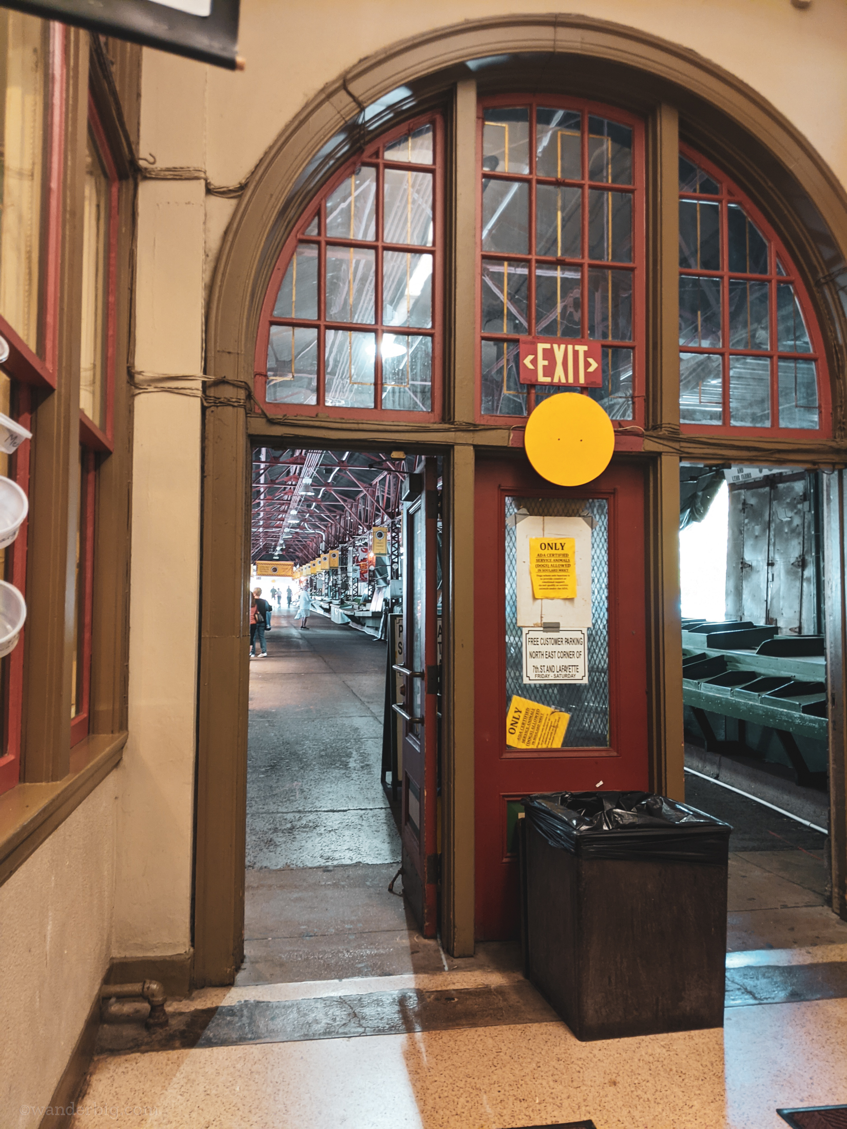 Soulard market in saint louis, missouri, entrance to outdoor market.