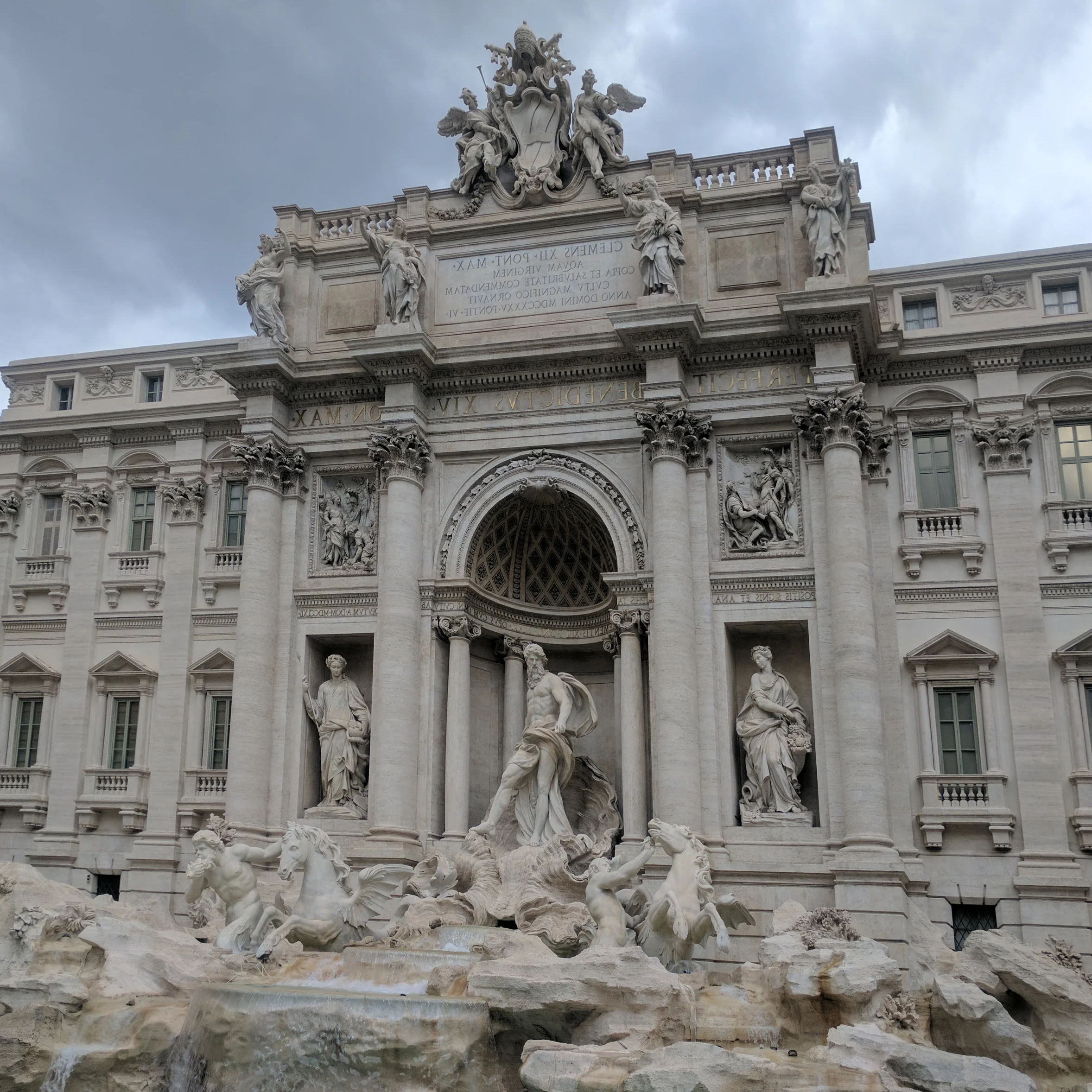Trevi fountain photograph.