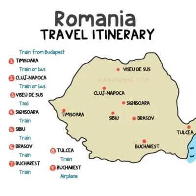 Romania itinerary + best cities in romania for solo travel
