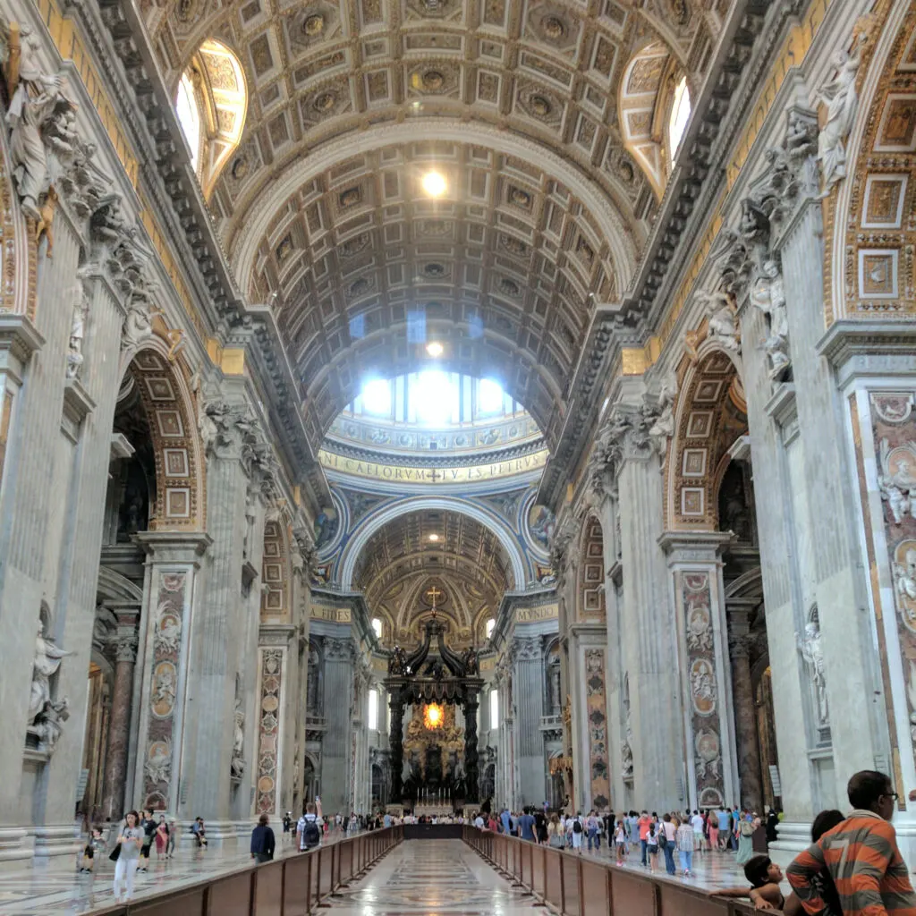 The famous cathedral at the vatican.