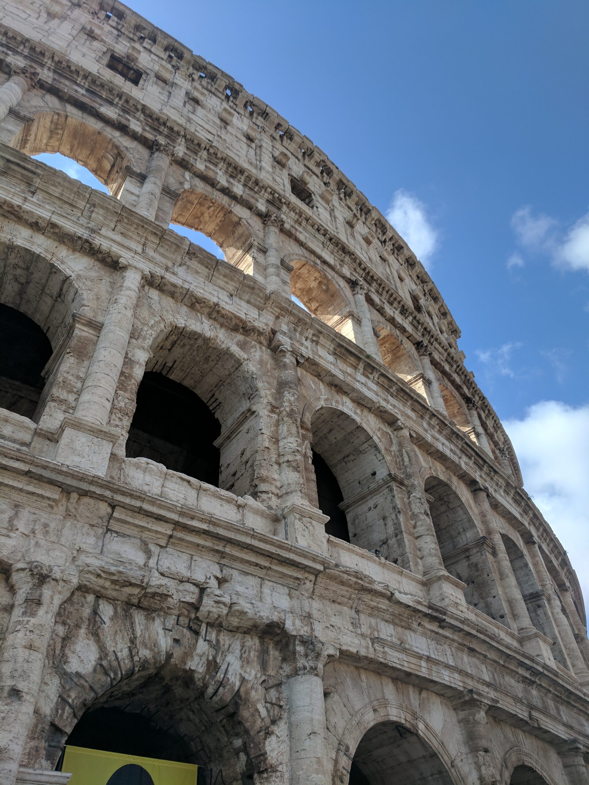 The colosseum in rome.