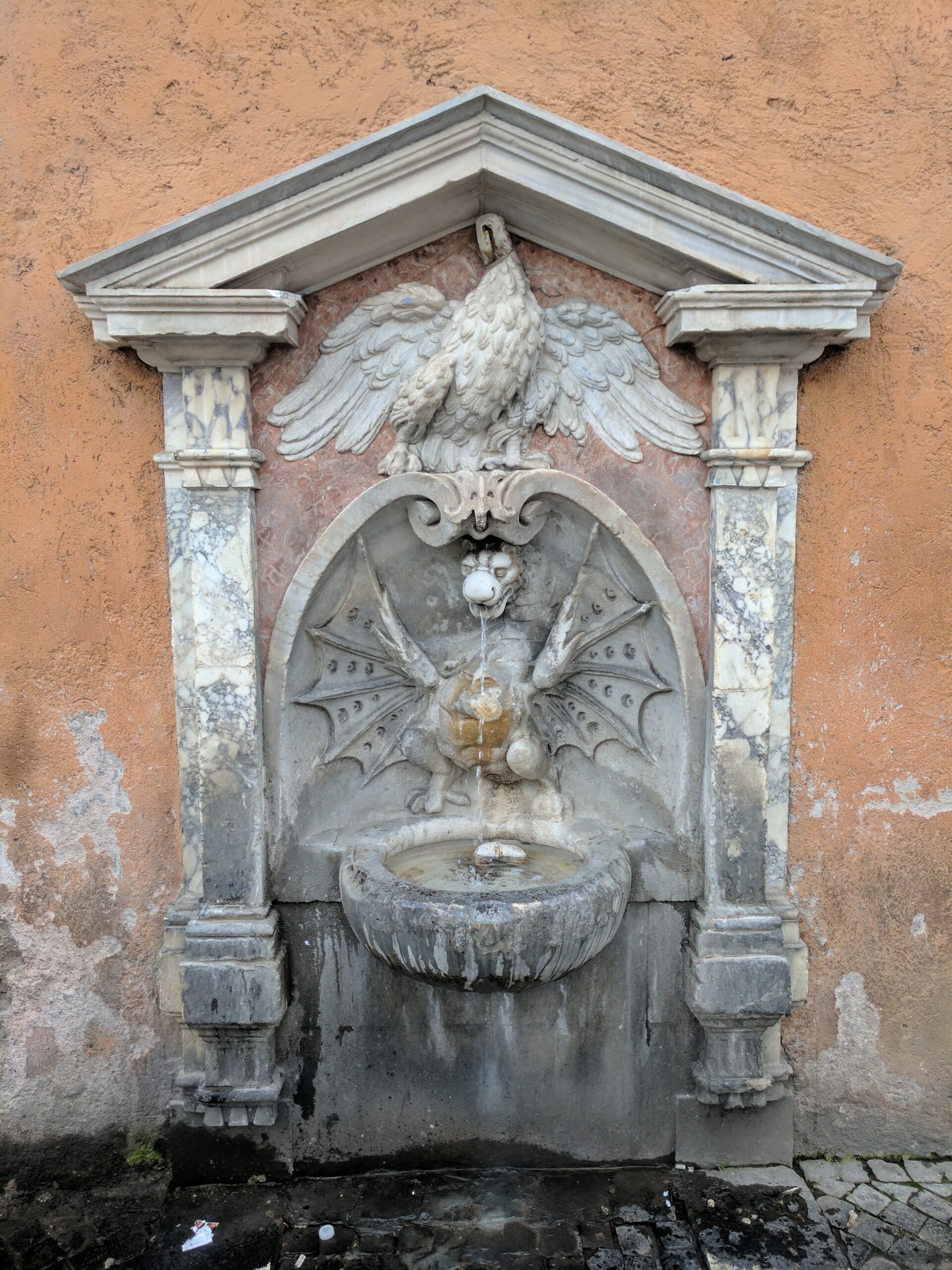 A fountain in rome.