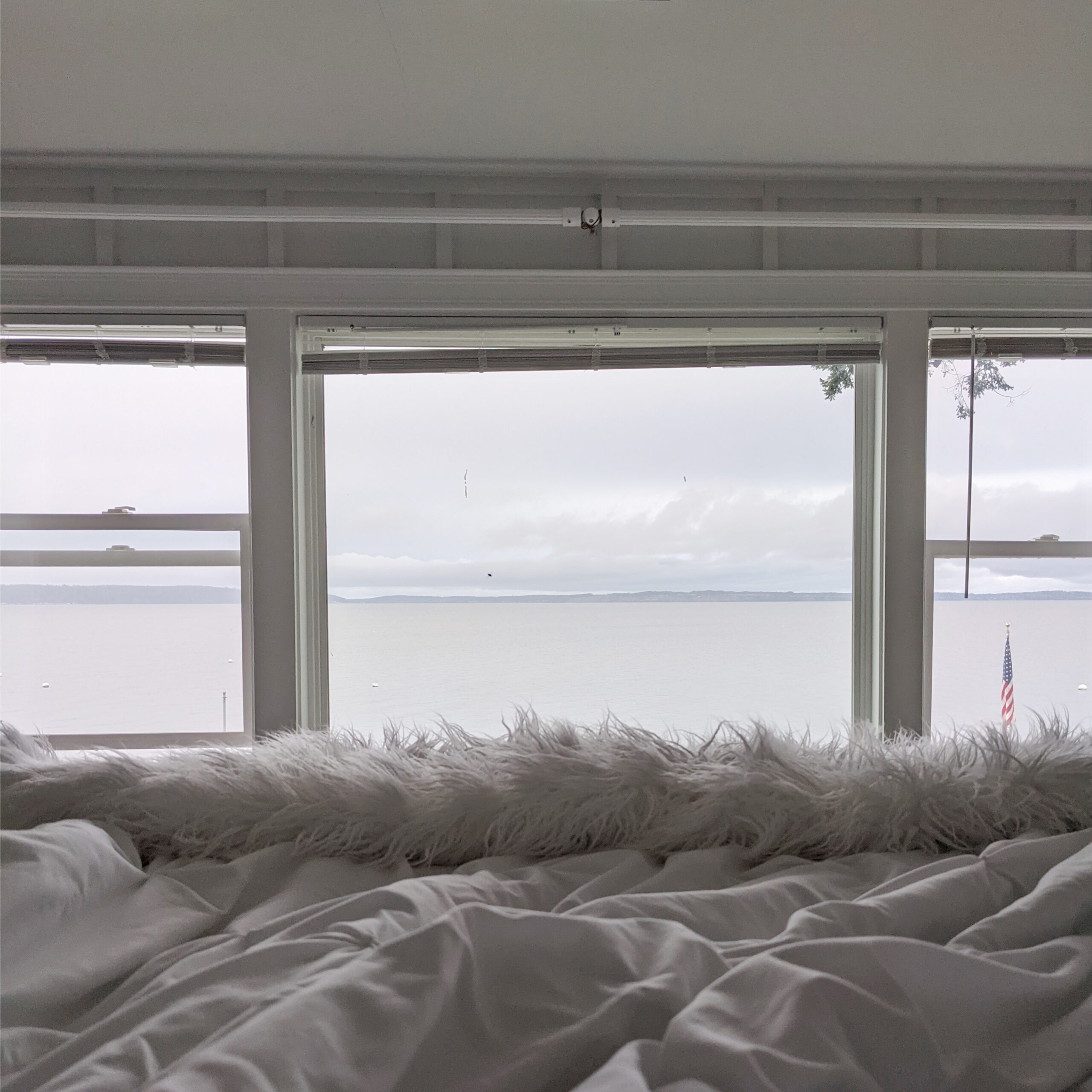 Waking up to a moody sea in wa state.