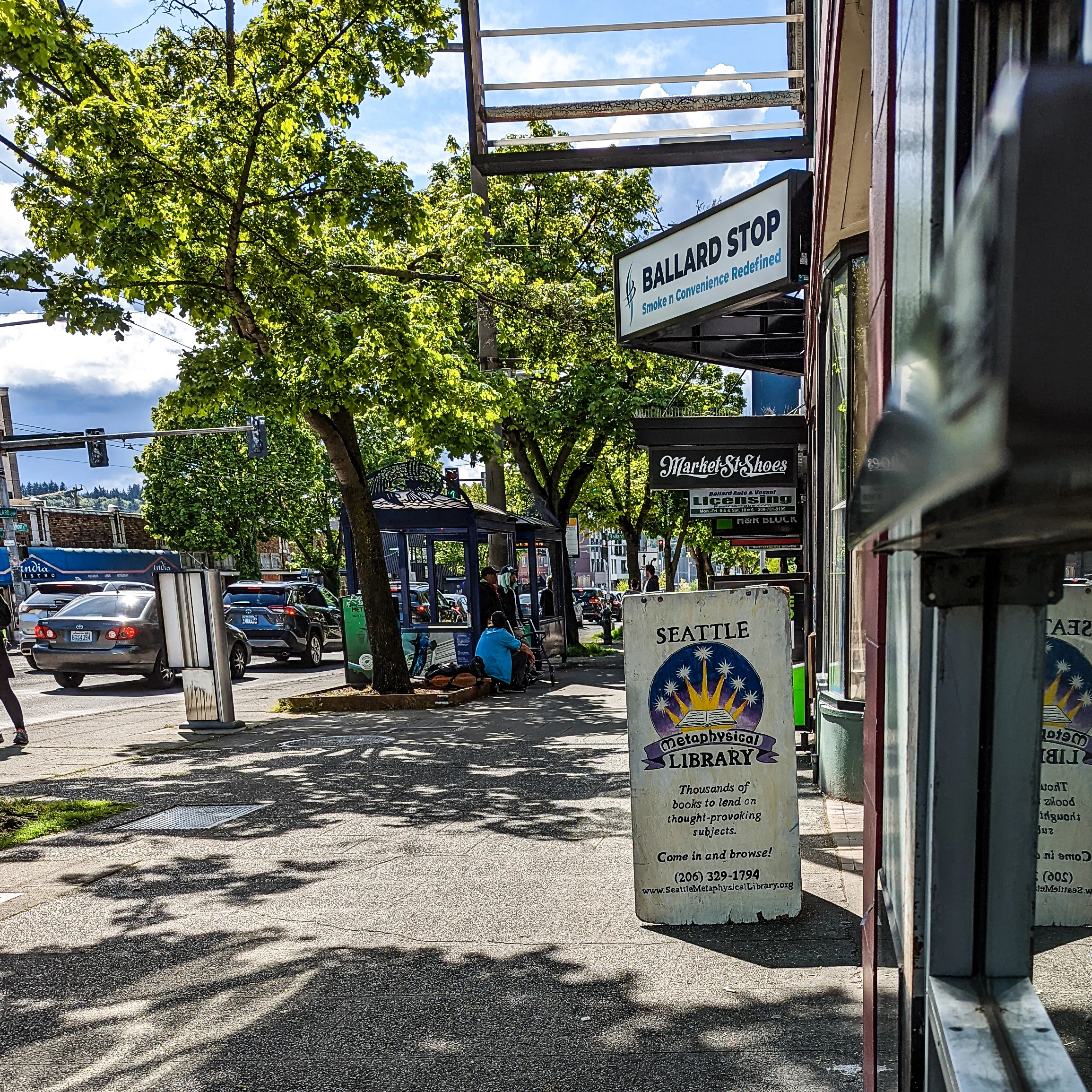The court orders, stairways, and hallways leading to the hidden metaphysical library in ballard neighborhood of seattle.