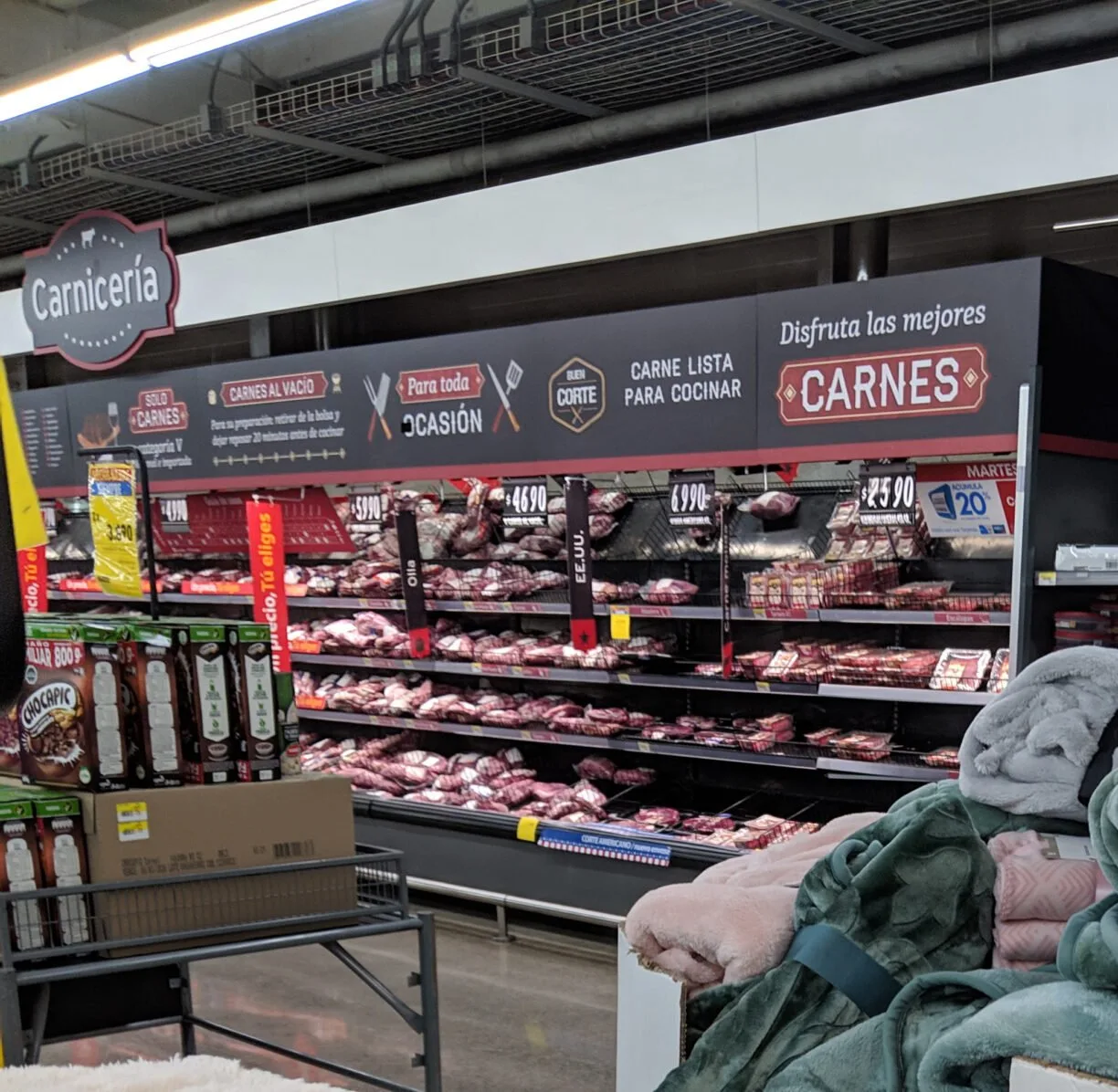 A grocery store in chile looks much like the usa