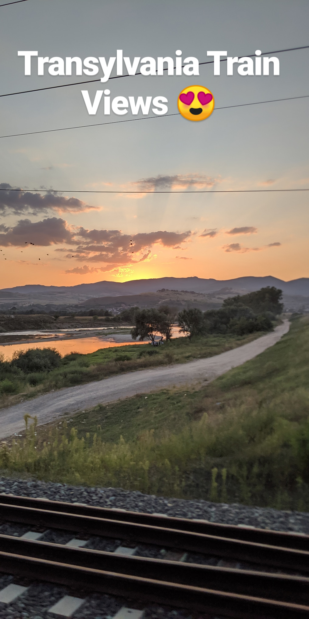 The view from a train in transylvania.